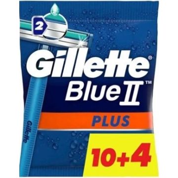 Gillette Blue2 Disposable Razors 10+4pcs (EN/PL/CS/SK)