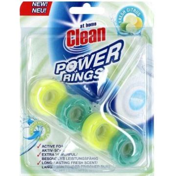 At Home Clean Toilet Block 40gr Power Rings Fresh Citrus (NL/EN/FR/DE)