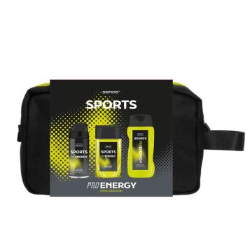 Sence Active Sport Giftset 4pcs For Men Toiletry Bag Pro Energy (NL/EN/FR/DE)