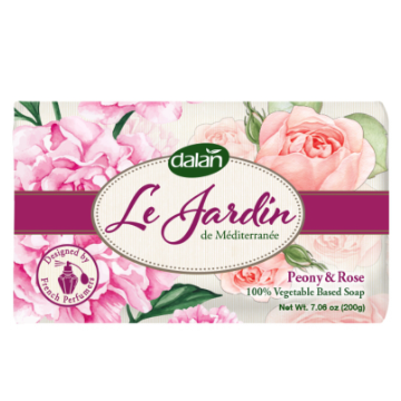 Dalan Soap Bar 200gr Jardin Peony & Rose (EN/FR/DE/ES)