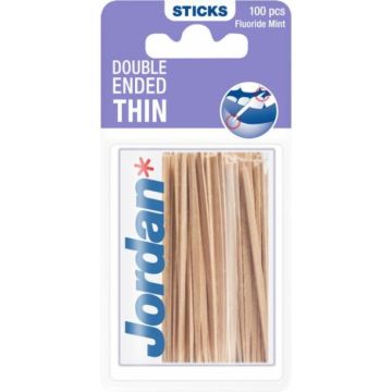 Jordan Dental Stick Double Ended 100pcs Thin (NL/EN/FR/IT)