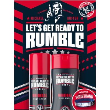 Lets Get Ready to Rumble Giftset Original Deo Spray+ Shower Gel+ Wristband (NL/EN/FR)