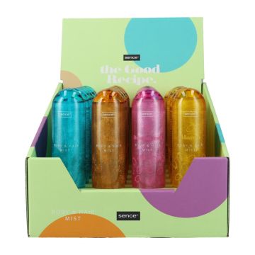 Sence The Good Recipe Body & Hair Mist 100ml 4 Assorti 24pcs Shimmering  (NL/EN/FR/DE)