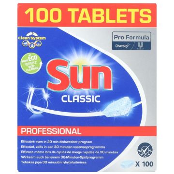 Sun Dishwasher Tabs100pcs Classic (NL/EN/FR/DE)
