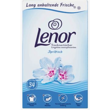 Lenor Washing Sheets 34pcs April Fresh (FR/DE/IT)