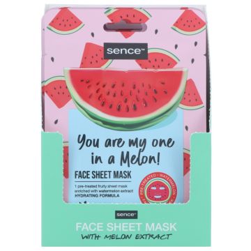 Sence Shelf Display 12pcs Printed Facial Sheet Mask 20ml You are my one in a melon (NL/EN/FR/DE)