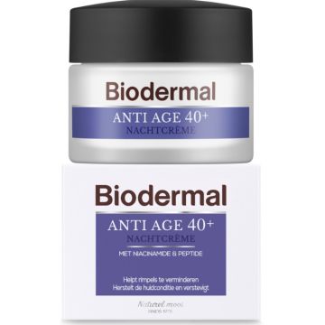 Biodermal Night Cream 50ml Anti Age 40+ (NL)