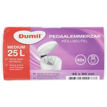 Dumil Garbage Bag 25L 40pcs (NL/EN/FR/DE)
