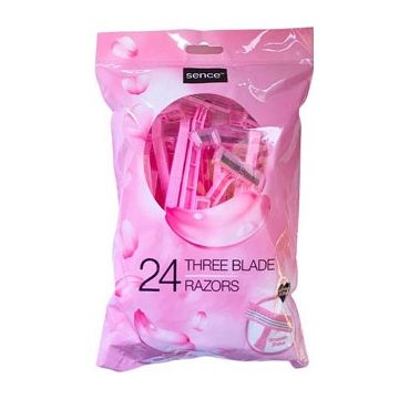 Sence Disposable Razors 24pcs Three Blades (NL/EN/FR/DE)