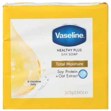 Vaseline Soap Bar 3x75gr Total Moisture (NL/EN/FR/DE)