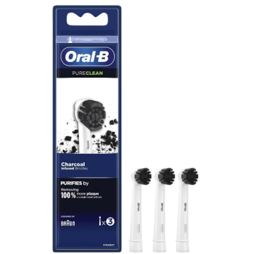 Oral-B Brush Heads 3pcs Pure Clean Charcoal (NL/EN/FR/IT)