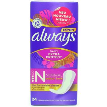 Always Daily Panty Liners 24pcs Size Normal Odour Lock (NL/EN/FR/DE)