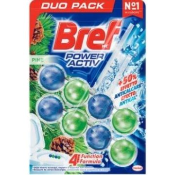 Bref Toilet Block 2x50gr Power Activ Pine (BG/EE/LT/LV)