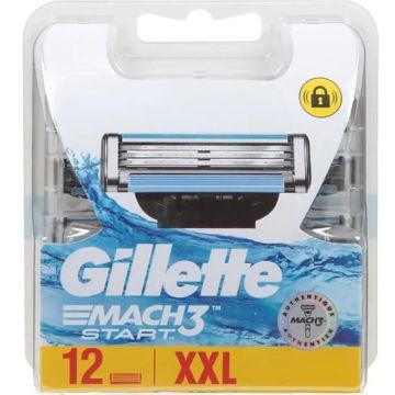 Gillette Mach 3 Razor Blade Refills 12pcs Start (NL/FR)