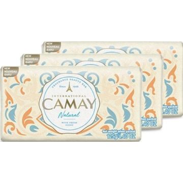 Camay Soap Bar 3x125gr Natural (NL/EN/FR/IT)
