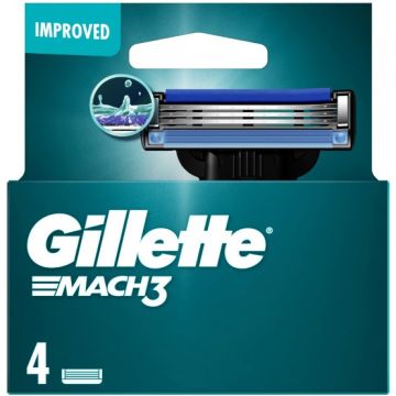 Gillette Mach3 Razor Blade Refills 4pcs (EN/SE/FI/DK)