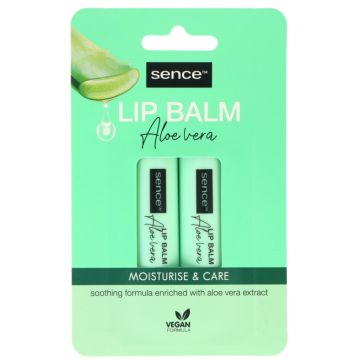 Sence Lip Balm 2x4,3gr Aloe Vera (NL/EN/FR/DE)