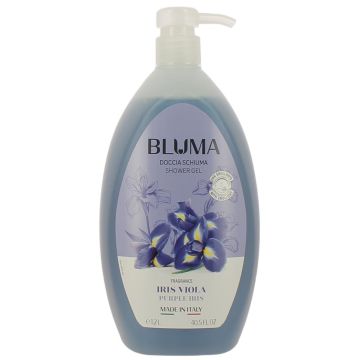 Bluma Shower Gel 1200ml Pomp Purple Iris (NL/EN/FR/DE)
