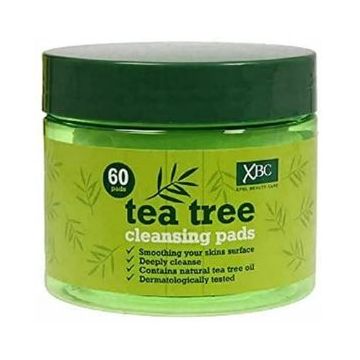 XBC Tea Tree Cleansing Pads 60pcs Purifying Antibacterial Softening (NL/EN/FR/DE)