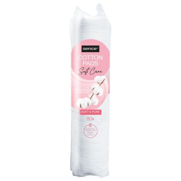 Sence Cotton Pads 80pcs Soft & Pure Basic (NL/EN/FR/DE)