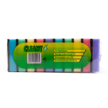 Cleany Scouring Sponge 10pcs (NL/EN/FR/DE)
