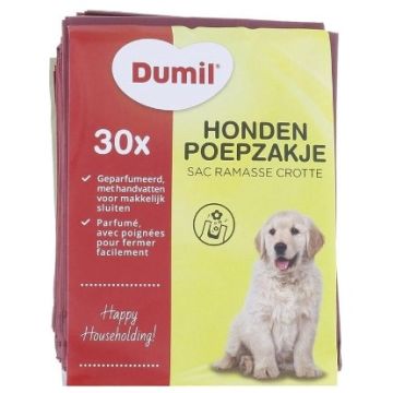 Dumil Dog Waste Bags 30pcs (NL/EN/FR/DE)