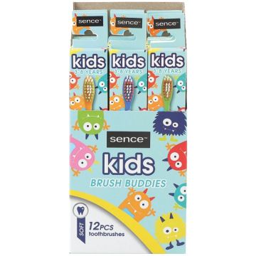 Sence Display 12pcs Toothbrush Kids Fresh Soft (NL/EN/FR/DE)