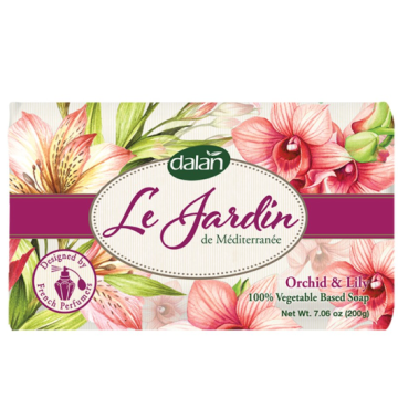 Dalan Soap Bar 200gr Jardin Orchid & Lily (EN/FR/DE)