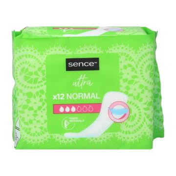 Sence Sanitary Pads 12pcs Normal Without Wings (NL/EN/FR/DE)