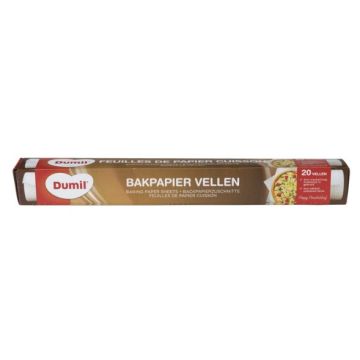 Dumil Baking Paper Sheets 8 Meter (NL/EN/FR/DE)