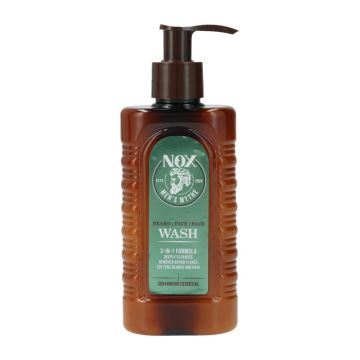 Nox Face Wash 200ml 3in1 Beard&Hair (NL/EN/FR/DE)