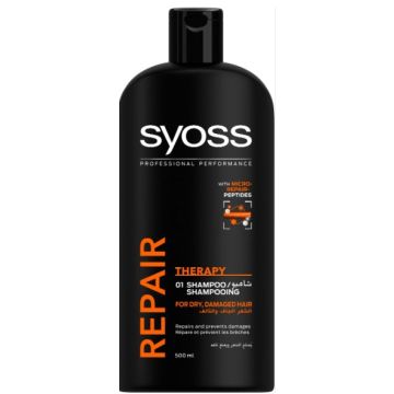 Syoss Shampoo 500ml Repair Therapy (FR/EN)
