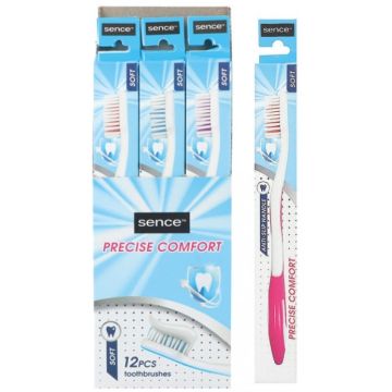 Sence Display 12pcs Toothbrush Soft Precise Comfort 3ass (NL/EN/FR/DE)