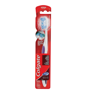 Colgate Toothbrush 360 Optic White Medium (EN/FR/PT/AR)
