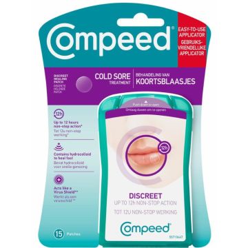 Compeed Cold Sore Healing Plaster 15pcs (NL/EN)