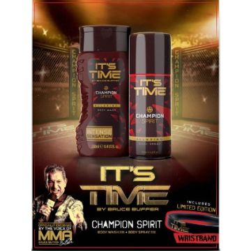 Its Time Giftset Champion Deo Spray 150ml+ Shower Gel 250ml + Wristband (NL/EN/DE/IT)