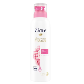 Dove Shower Mousse 200ml Rose Oil (NL/EN/FR/DE)