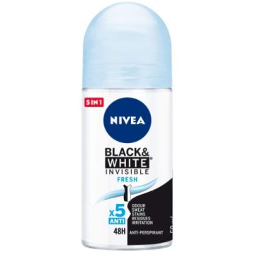 Nivea Deo Roll-On 50ml B&W Invisible Fresh (EN)