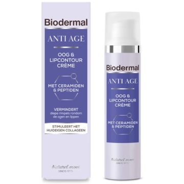 Biodermal Cream 15ml Anti Age + Eye & Lip Contour (NL)