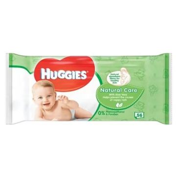 Huggies Baby Wipes 56pcs Natural Care Aloe Vera (NL/EN/FR/DE)