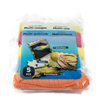 Cleany Micro Fiber Cloth 5 Colors Ass (NL/EN/FR/DE)