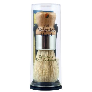 Vergulde Hand Shaving Brush in Tube (NL/EN/FR)