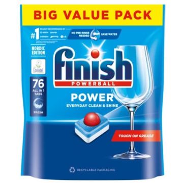 Finish Power Dishwasher Tabs 76pcs All In 1 (SE/FI/NO)