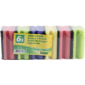 Cleany Scrubbing Sponges 6pcs (NL/EN/FR/DE)