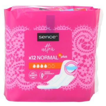 Sence Sanitary Pads 12pcs Normal Plus (NL/EN/FR/DE)