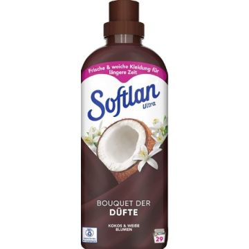 Softlan Fabric Softener 650ml Ultra Coconut & White Flowers (DE)
