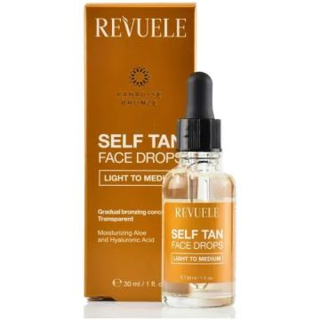 Revuele Self Tan Face Drops 30ml Light To Medium  (NL/EN/FR/DE)