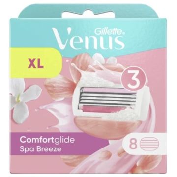 Gillette Venus Razor Blade Refill 8pcs Spa Breeze (EN/FR/DE/FI)