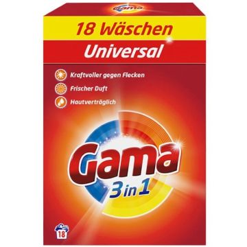 Gama Laundry Detergent 1,08kg Universal 18sc (DE/FR/IT/PL)