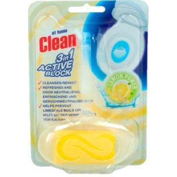 At Home Clean Toilet Block 40gr Lemon (NL/EN/FR/DE)